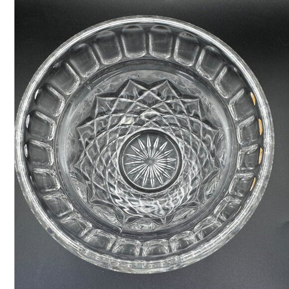 Vtg Waterford Marquis Diamond-Cut Flower Pot Vase 5.25" Tall Starburst Base Desi - Picture 3 of 7